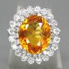 925 Silver Ring with Citrine