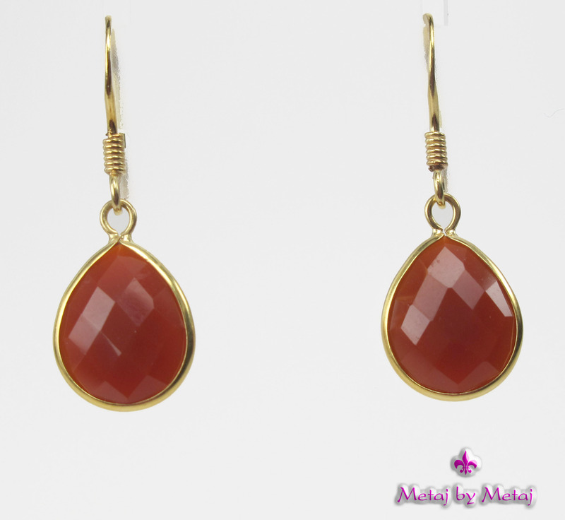 PRODUCT Orange Agate Earrings. บริษัท เมททะมอร์โฟส จำกัด